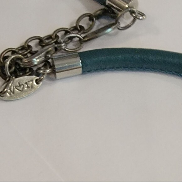 Sabika Winter 2017 Vivid Choker Leather Band Wood Elements, Heart Stamped Rings - Picture 5 of 7